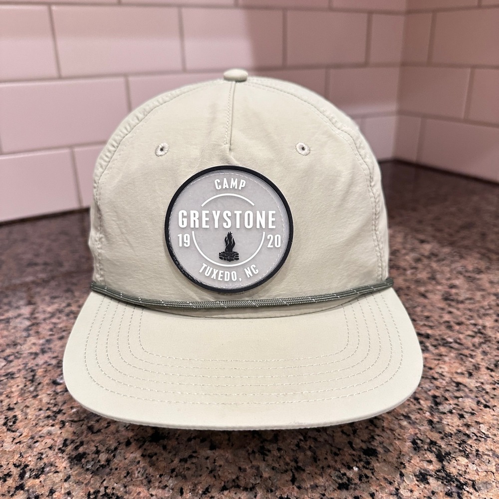 Camp Greystone Tuxedo NC Legacy Rope Hat Snapback Cap Nylon